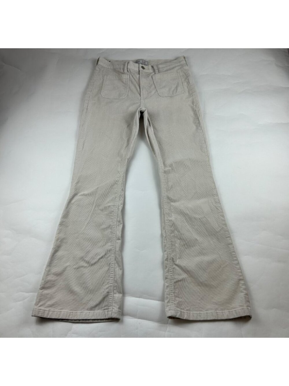 Gap Tan Stretch Pincord High Rise 70s Flare Pants 12R